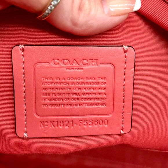 Coach Pebbled Leather Surrey Carryall Satchel Bag With Matching Wallet - Picture 11 of 12